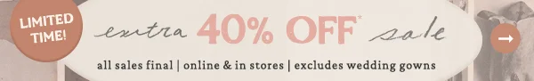 Limited Time! extra 40% Off sale
