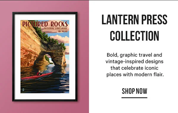 Lantern Press Collection: Bold, graphic travel and vintage-inspired designs that celebrate iconic places with modern flair.