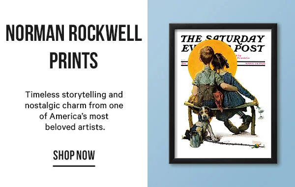 Norman Rockwell Prints: Timeless storytelling and nostalgic charm from one of America’s most beloved artists.