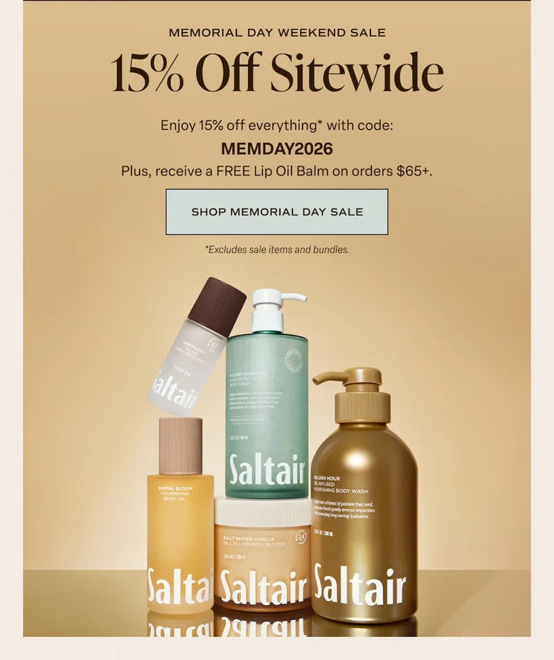 Memorial Day Sale 2026