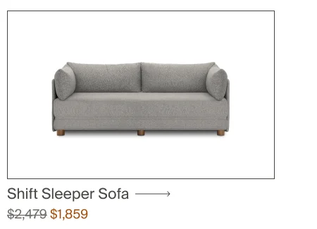 Shift Sleeper Sofa