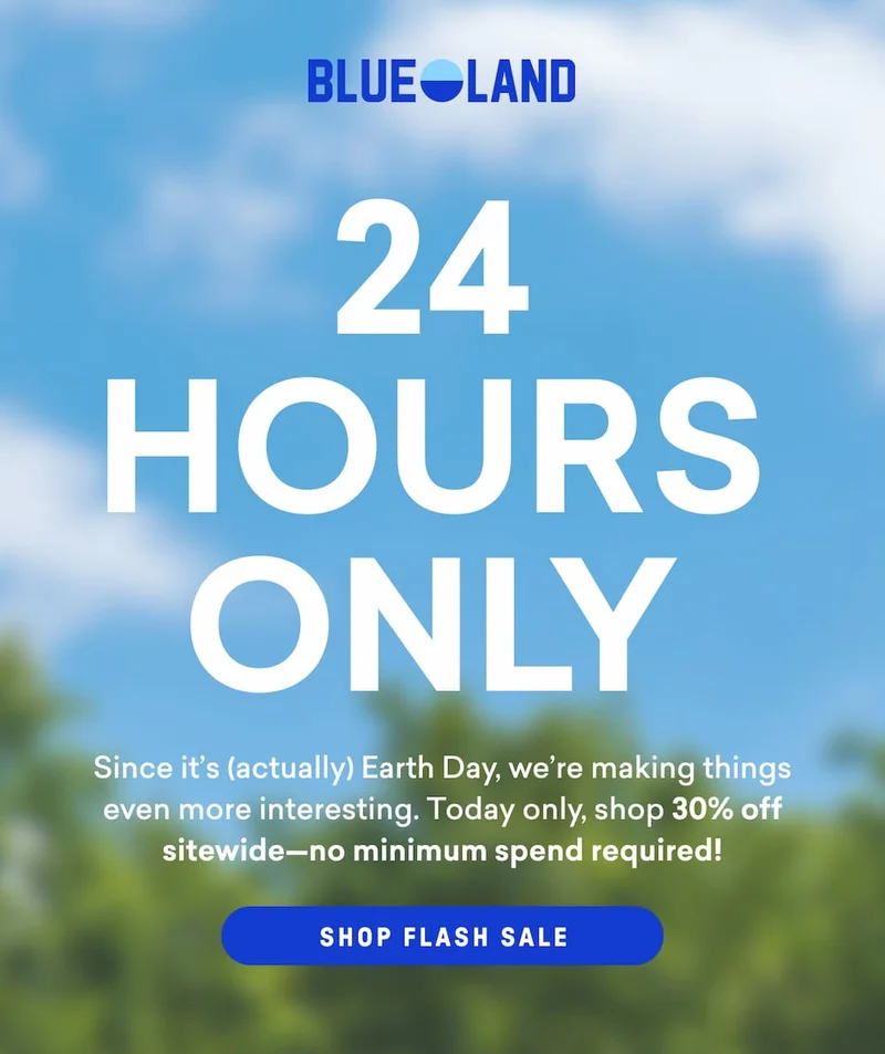 Save up to 30% off with no order minimums, now through midnight!