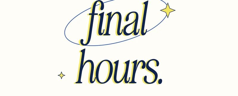 Mamorial Day Sale final hours.