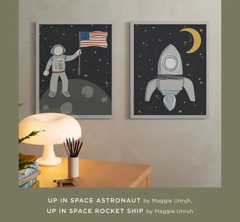 Up In Space Astronaut, Up In Space Rocket Ship