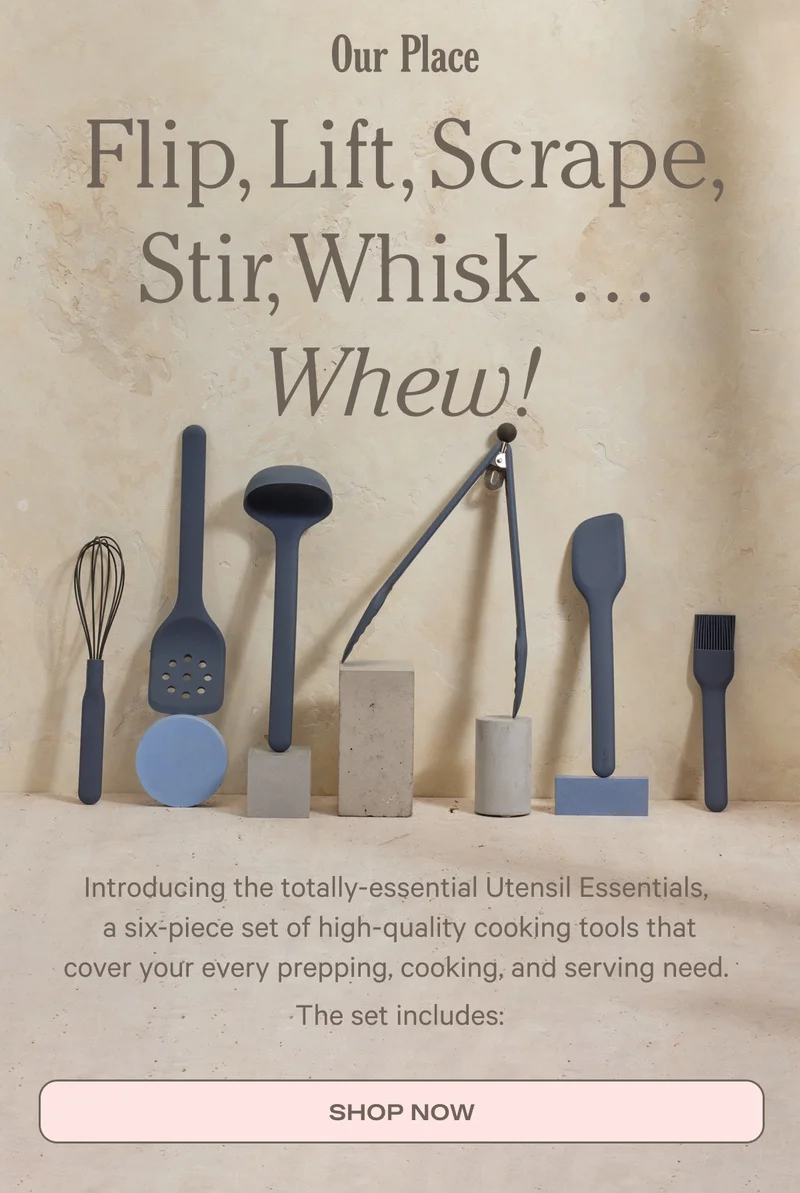 Our Place - Introducing the totally-essential Utensil Essentials. Shop Now