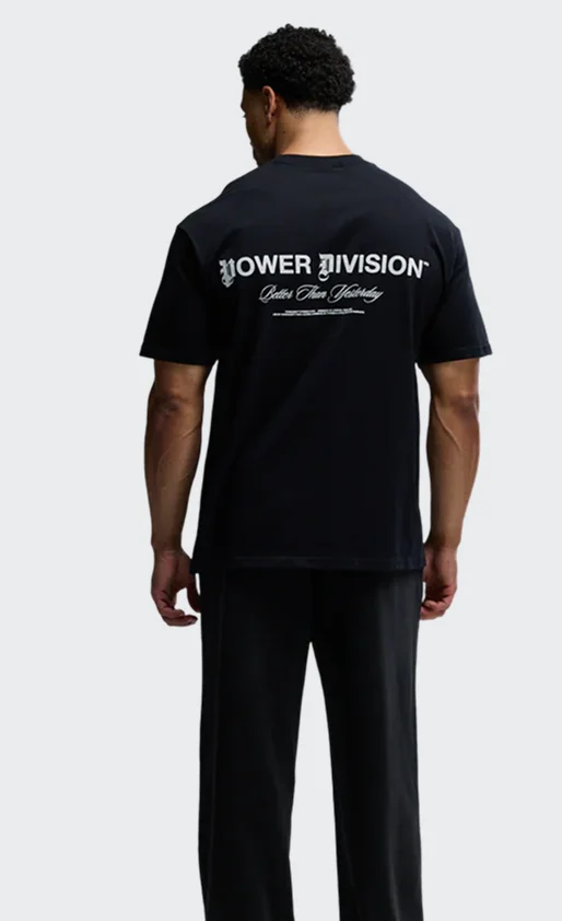REVOLVE POWER DIVISION BLACK OVERSIZED BOXY T SHIRT