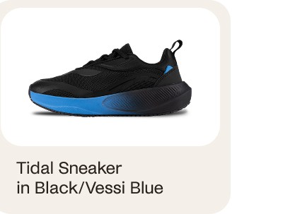 Tidal Sneaker in Black/Vessi Blue