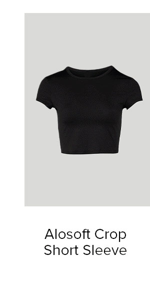 ALOSOFT CROP SHORT SLEEVE