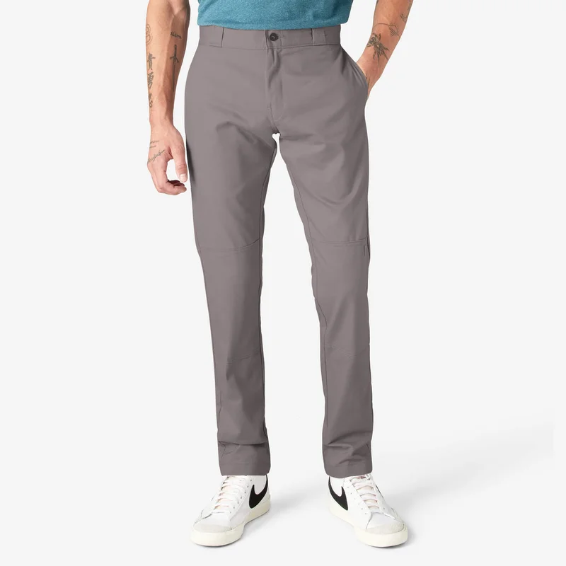 Skinny Fit Double Knee Work Pants