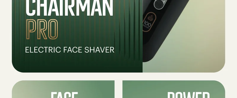 The Chairman™ Pro Electric Face Shaver