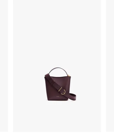 Mini Linea Bucket Bag Plum