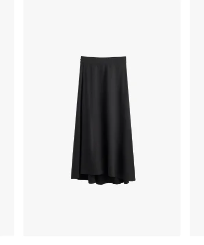 Ponte Pleat Front Skirt