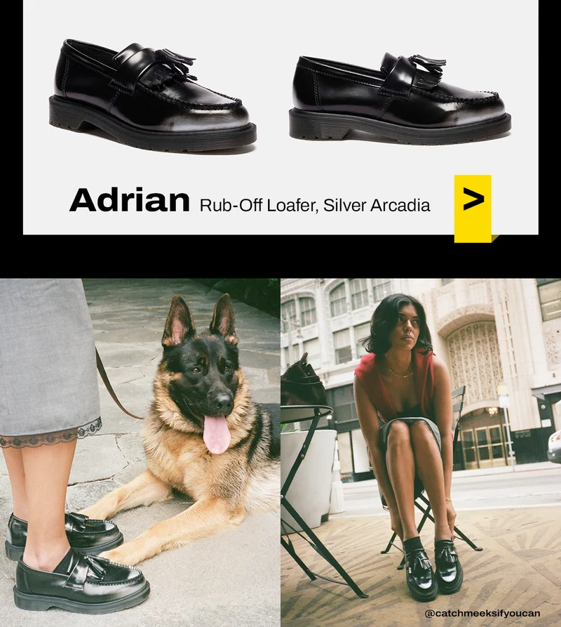 Adrian Arcadia Rub-off Leather Tassel Loafers