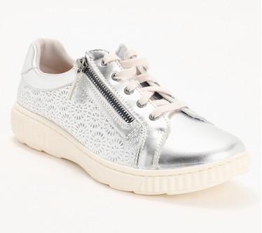Clarks Collection Embossed Leather Sneaker - Caroline Rio