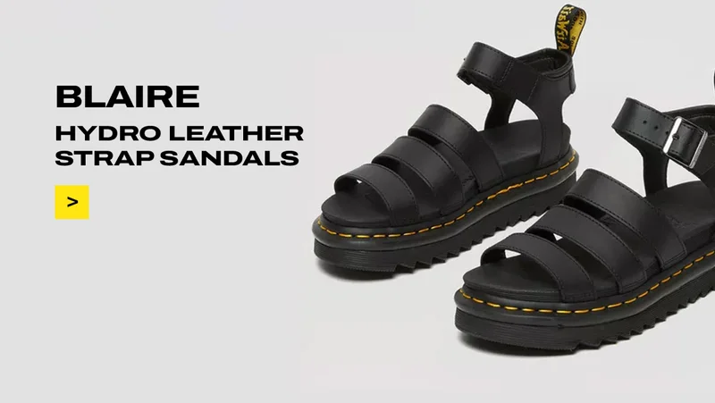 BLAIRE HYDRO LEATHER STRAP SANDALS