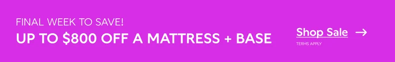 FINAL WEEK TO SAVE! UP TO $800 OFF A MATTRESS + BASE. Shop Sale