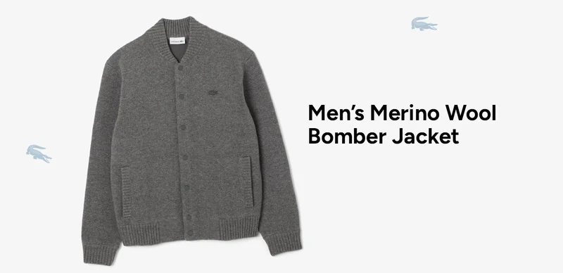 Men's Wool Bomber Jacket
