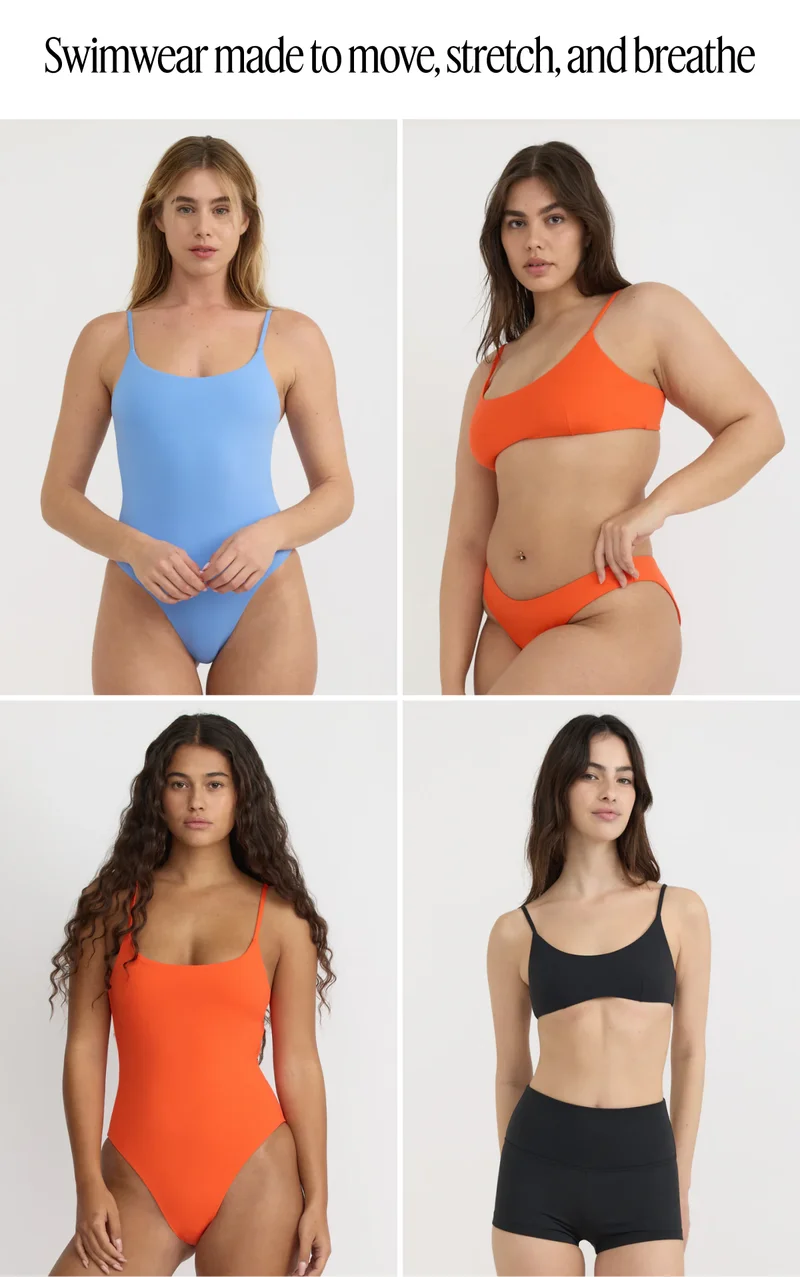 Swimwear made to move, stretch, and breathe