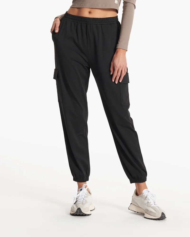 Image of Boyfriend Cargo Jogger | Black Heather