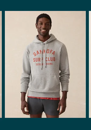 Surf Ghana High Standard Fleece Hoodie - Silver Ash Heather