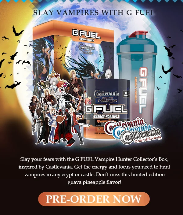 Slay Vampires with G FUEL! Pre-Order NOW!