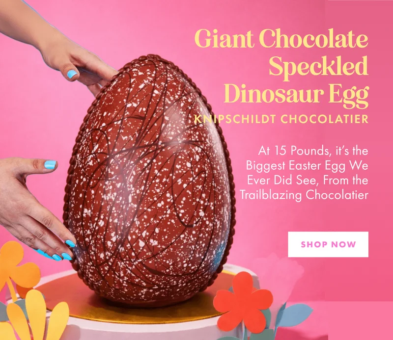 Giant Chocolate Dinosaur Egg Giant Chocolate Dinosaur Egg