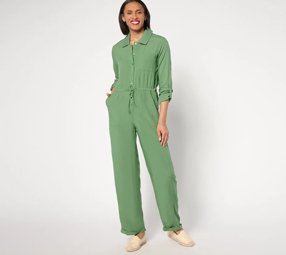 MUK LUKS Dream Weave Long-Sleeve Jumpsuit