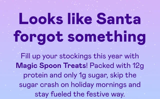 Looks like Santa forgot something