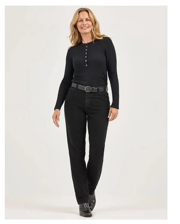 Women’s 100% Cotton Relaxed Fit Straight Leg Jean
