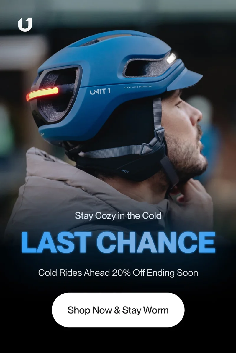 Stay warm during chilly rides with 20% off the Winter Liner—perfect for your FARO or AURA helmet.