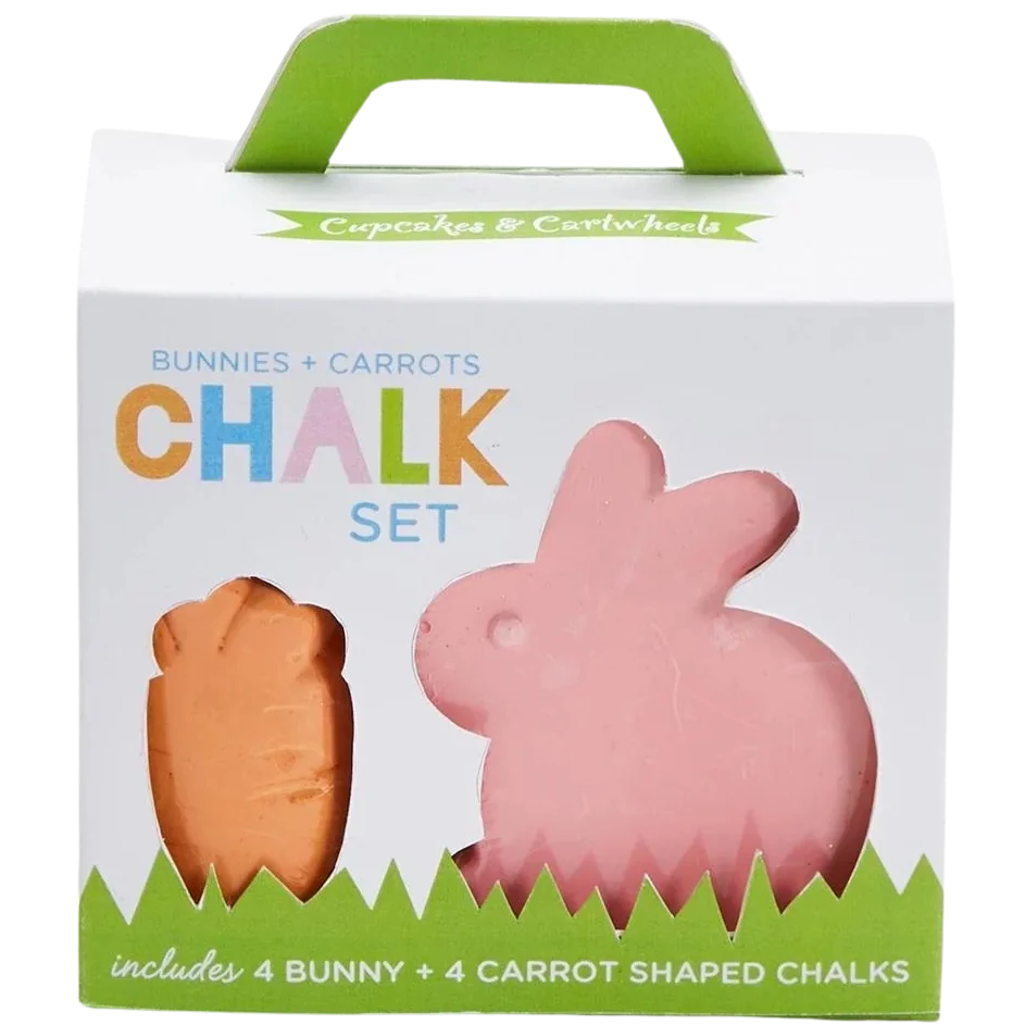 Image of JUST IN TIME!<br>Two's Company Bunny and Carrot 8 CT Chalk Set