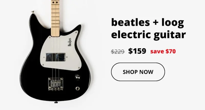 beatles + loog electric guitar - SHOP NOW