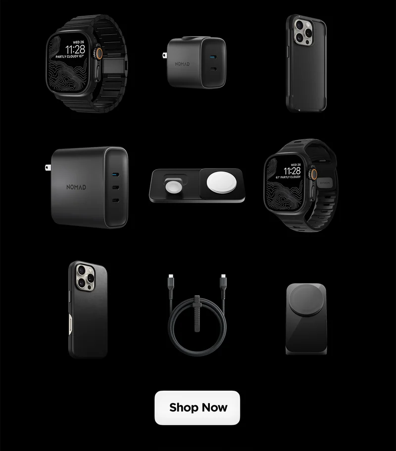 Featured Products. Featuring Black Titanium Band, 65W Apple Watch Adapter, Black Rugged Case, 130W Carbide Power Adapter, Carbide Base One Max, Black Sport Band, Black Traditional Case, 1.5M USBC Cable, Carbide Stand One. Shop Now