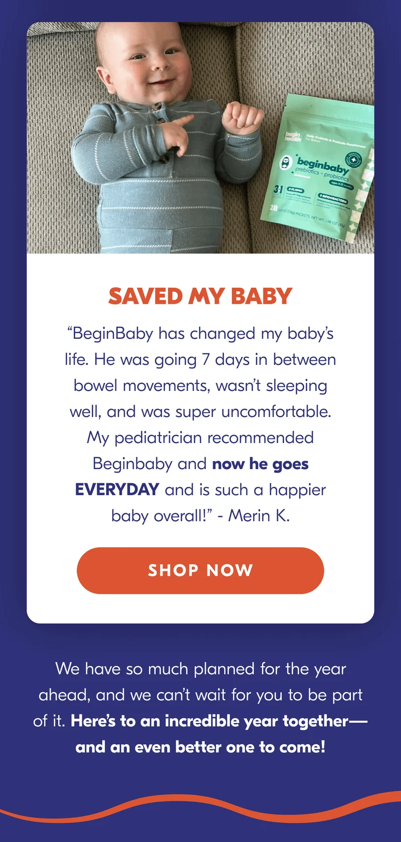 Beginbaby saved Merin's baby.