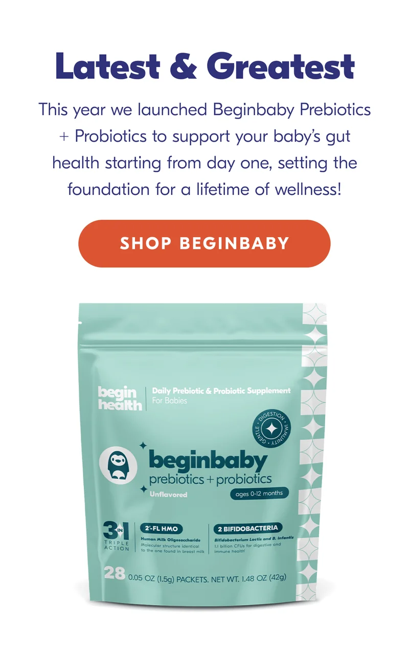 Shop Beginbaby Prebiotics + Probiotics!