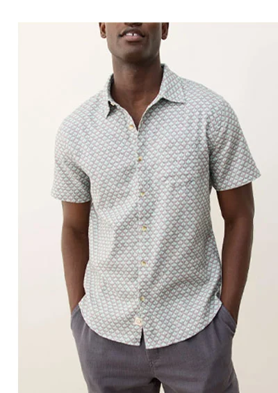 Stretch Selvage Short Sleeve Shirt