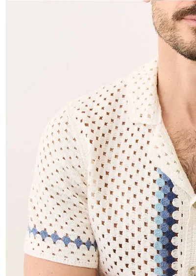 Ace Crochet Resort Shirt