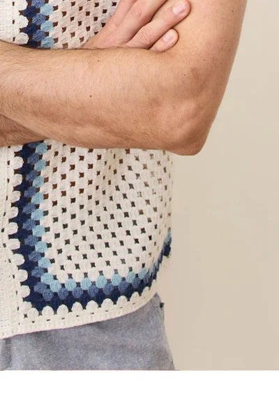 Ace Crochet Resort Shirt
