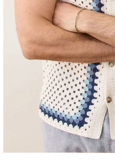 Ace Crochet Resort Shirt