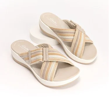Clarks Cloudsteppers Washable Slip-On Slides - Arla Wave