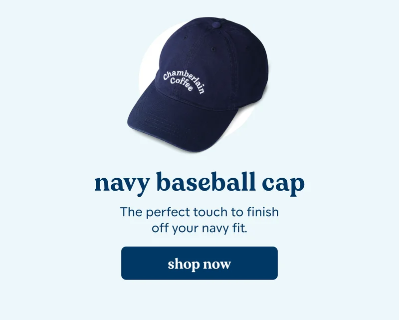 navy baseball cap