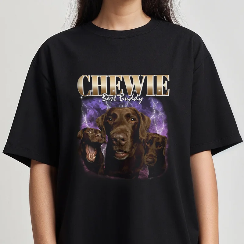 Image of Custom Vintage Style Pet T-Shirt