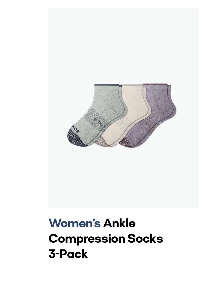 Women's Ankle Compression Socks 3-Pack