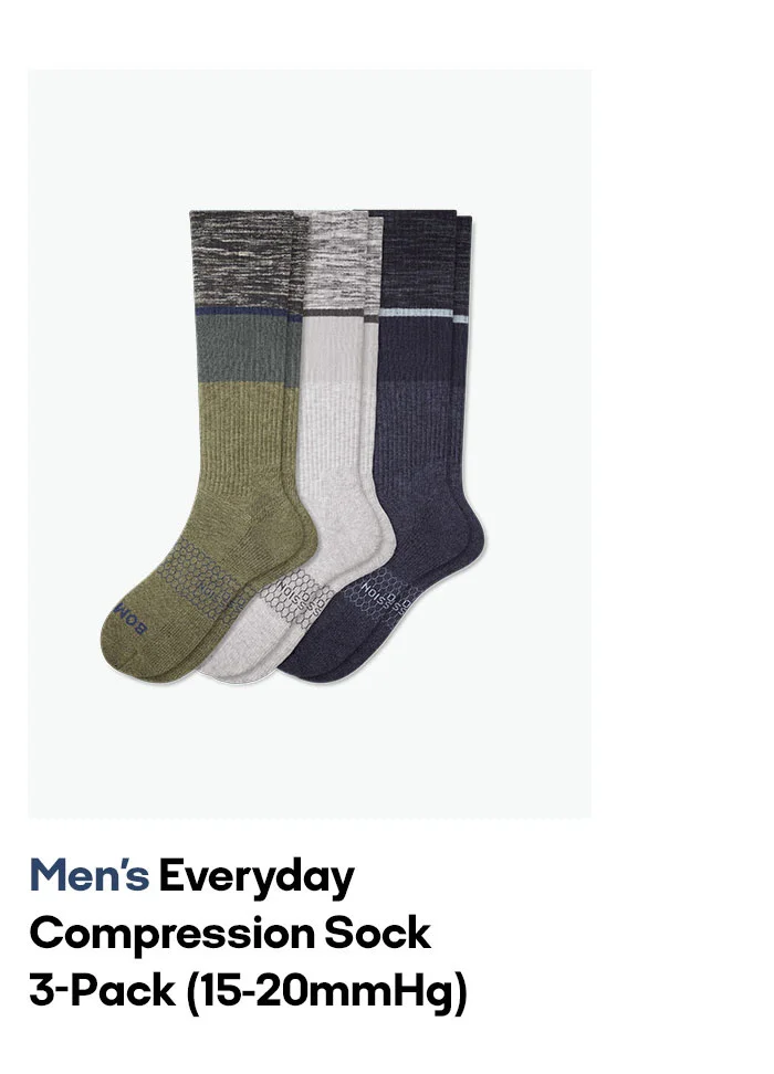 Men's Everyday Compression Sock 3-Pack (15-20mmHg)