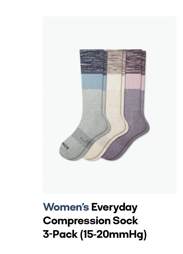 Women's Everyday Compression Sock 3-Pack (15-20mmHg)