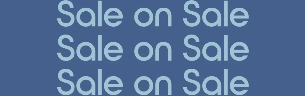Sale on Sale