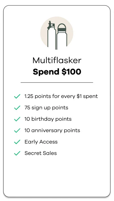 Multiflasker | Spend $100