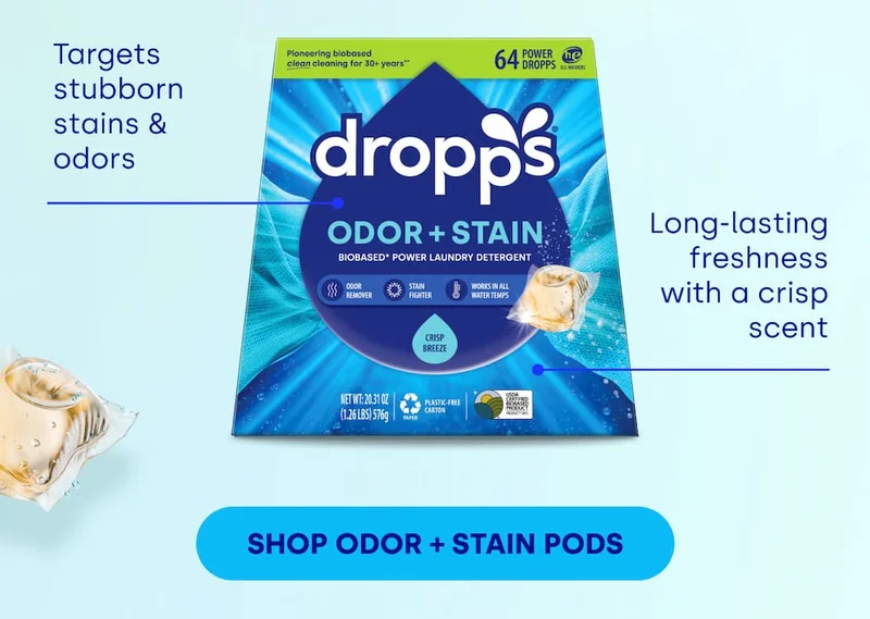 Shop Odor + Stain Pods | Targets stubborn stains & odors | Long-lasting freshness with a crisp scent