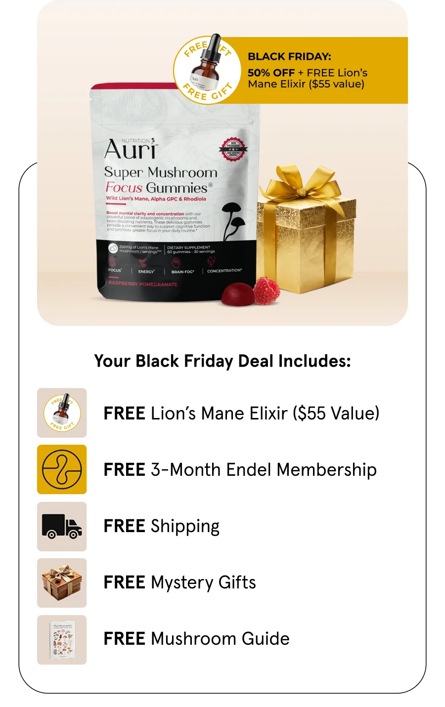BLACK FRIDAY EXCLUSIVE 3-Month Supply (FREE Elixir)