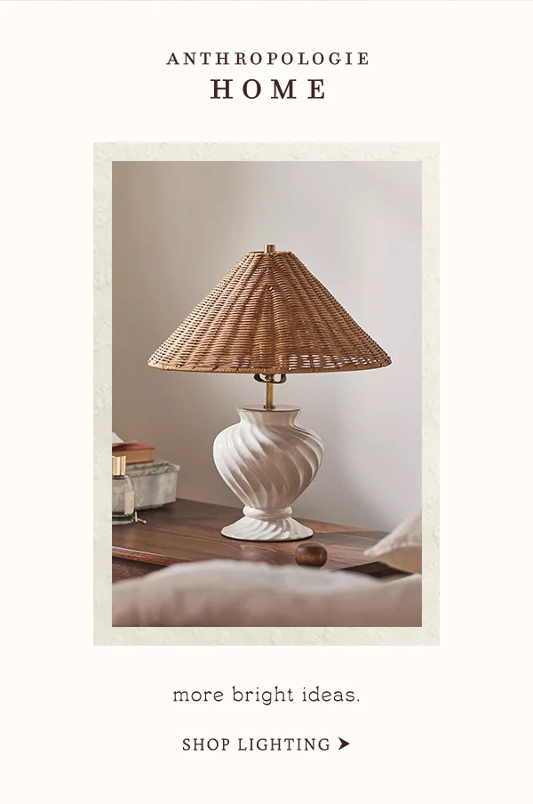 anthropologie home, more bright ideas. shop lighting